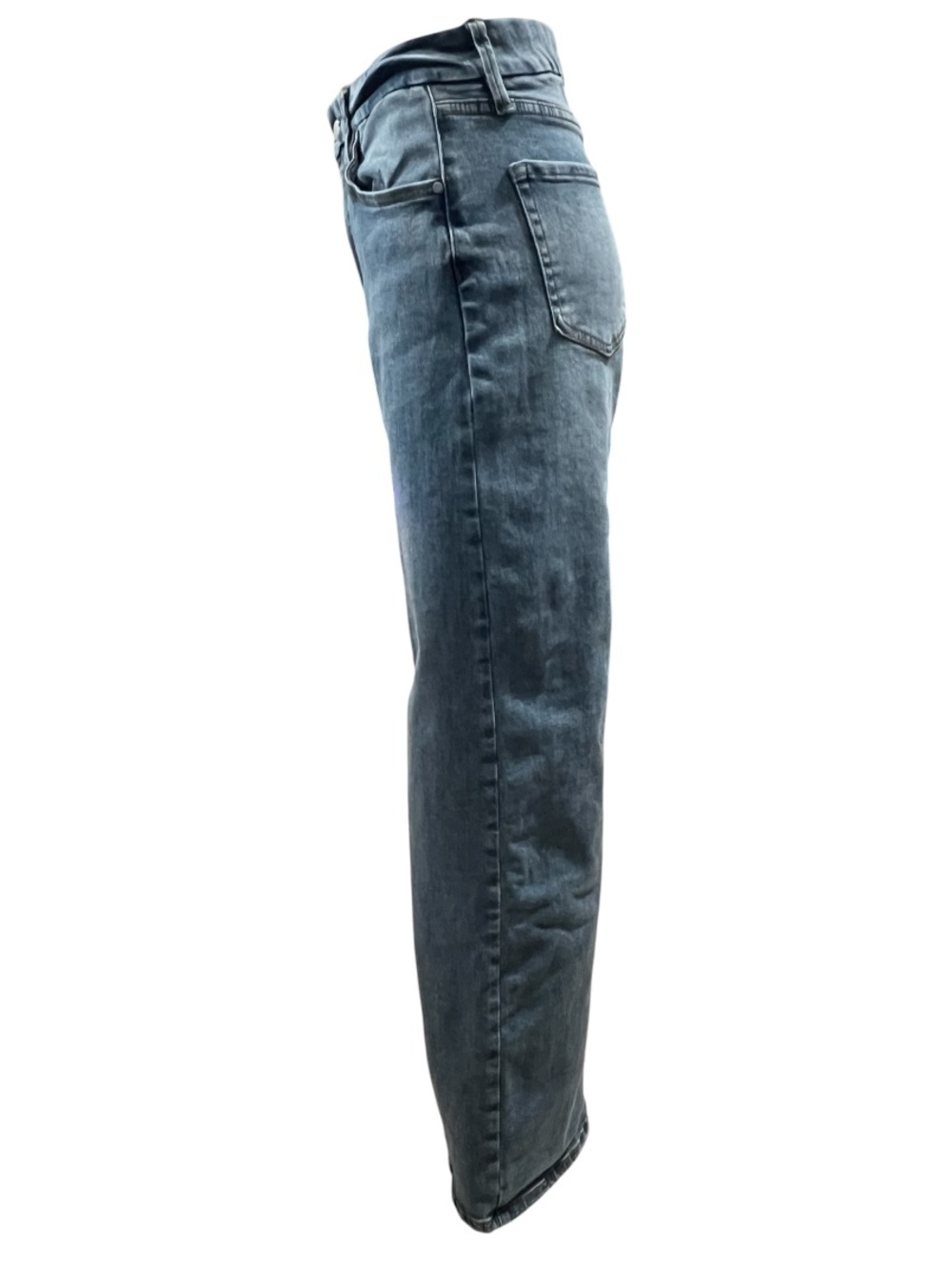 Fashion Nova Women's Wide Leg Jeans - Medium Blue Wash Size 9 Inseam 31 - Picture 3 of 7